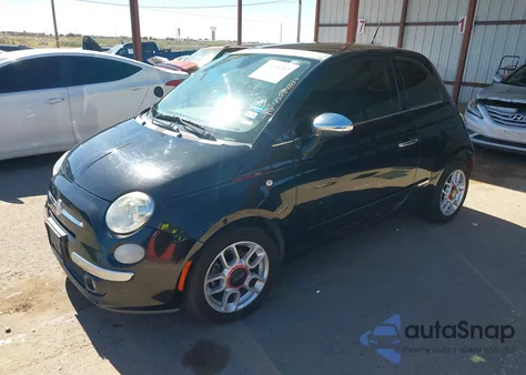 2012 Fiat 500 Lounge from USA, damaged, VIN 3C3CFFCR9CT270512